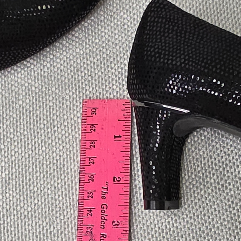 VANELi Dayle Black Shimmer E-Print Block Heel Pumps - Size 8M - Picture 8 of 8